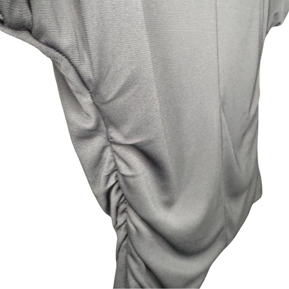 (NWT) Zara Side Ruched Top  ANTHRACITE GRAY Size XS - Picture 5 of 8